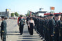 The 100 man guard being inspected by the Mayor of Strathcona County